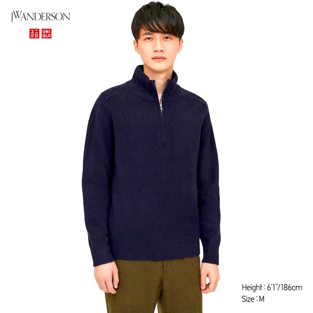 Uniqlo | Soufflé Yarn Half-zip Sweater